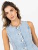 Blusa Denim Sin Mangas Mujer Zibel