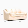 Juego de Living Cabsur Galicia Sofá 3 Cuerpos + Sofá 2 Cuerpos PU Beige