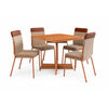 Juego de Comedor Roca Rio 4 Sillas Canela