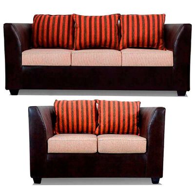 Imagen 1 del producto Juego de Living Elegant Detail Valentino Sofá 3 Cuerpos + Sofá 2 Cuerpos Beige