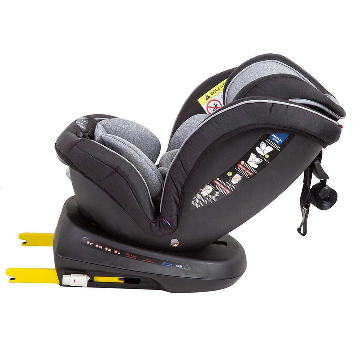 Silla de Auto Convertible Supra 360 S64 Gris