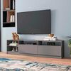 Rack TV Vekkahome Moyan Hasta 75'' Gris
