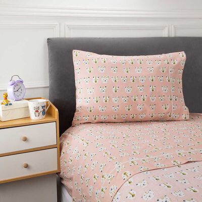 Imagen 2 del producto Juego de Sábanas Infantil Casanova Kids 144 Hilos 1,5 Plazas Pink