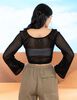 Sweater Tejido Crop Manga Campana Mujer Icono