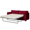 Sofá Cama Latam Home Milan 3 Cuerpos Burdeo