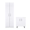 Combo Vanitorio 2 Puertas + Despensero de Baño 2 Puertas CIC Blanco