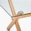 Juego de Comedor Spazzio Cross Natural 6 Sillas