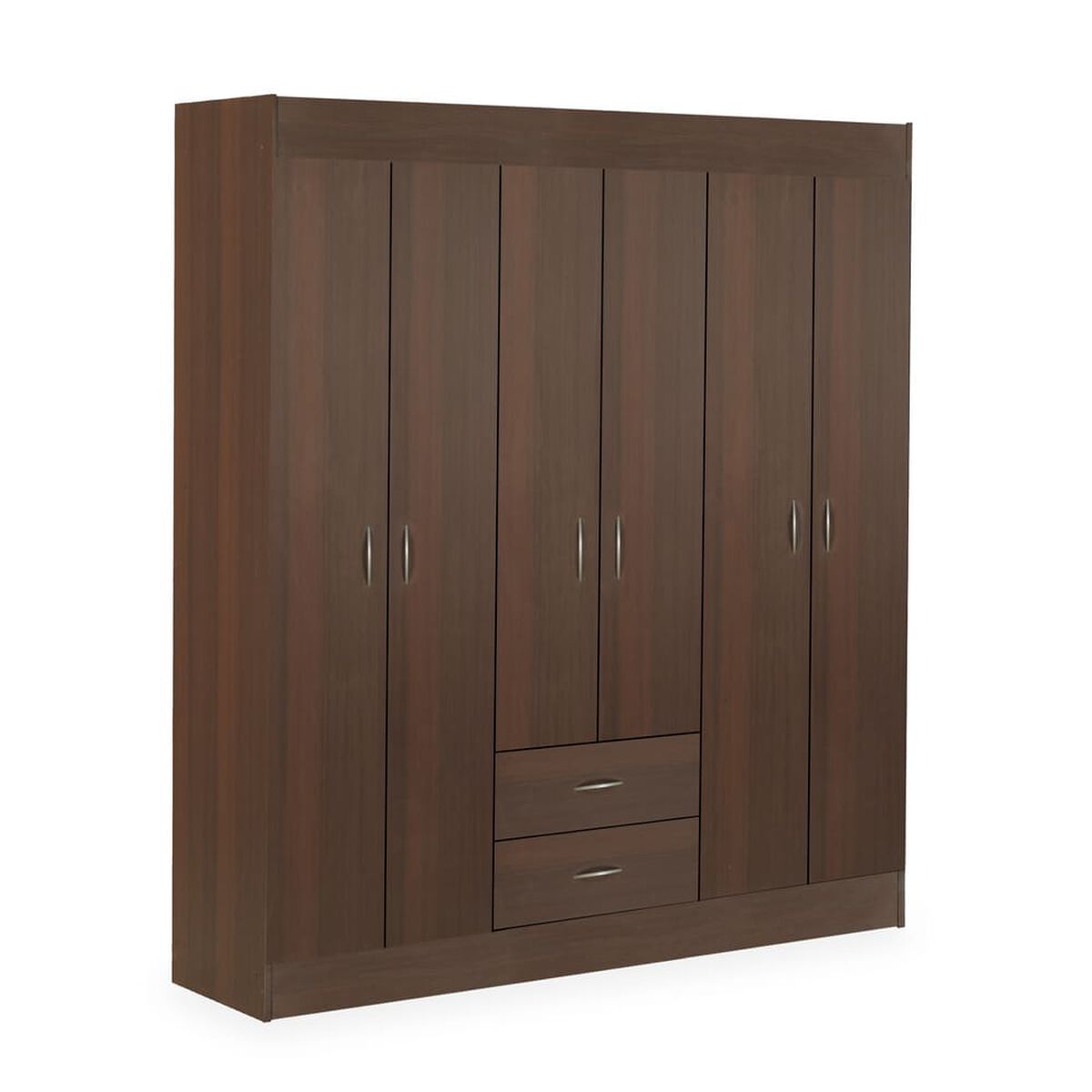 Closet Stanford 6 Puertas 2 Cajones Chocolate