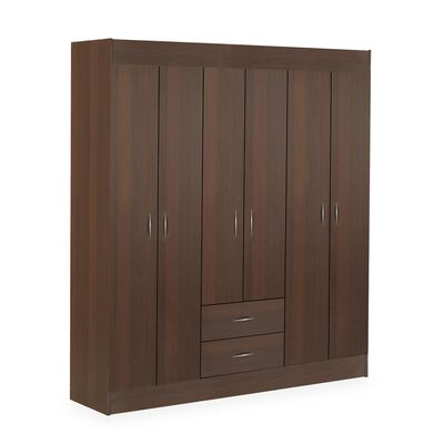 Imagen 1 del producto Closet Stanford 6 Puertas 2 Cajones Chocolate