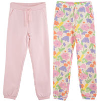 Pack 2 Pantalón Buzo de Algodón Chess Crudo, Fuscia, Grafito