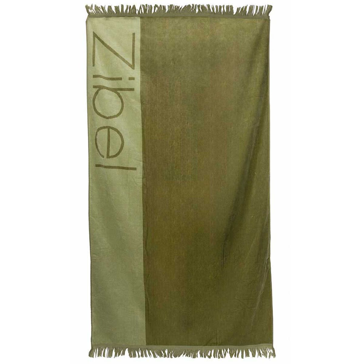 Toalla de Playa Jacquard Zibel Verde 100 x 180 cm.