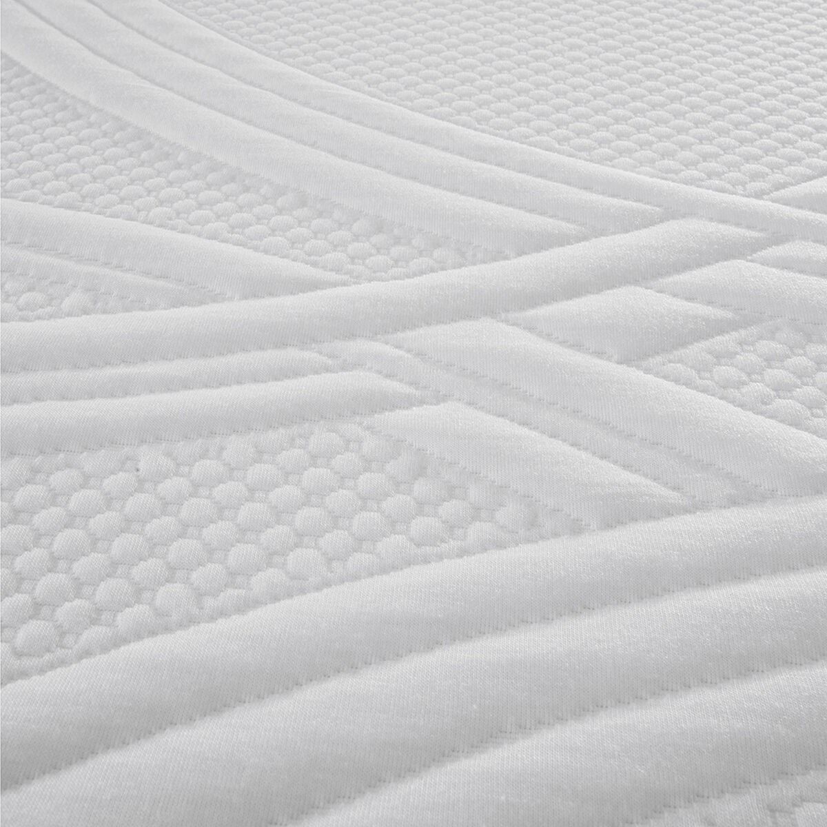 Box Spring CIC 2 plazas Ortopedic Advance + Respaldo + velador New Dublin