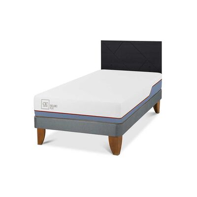 Imagen 2 del producto Cama Europea CIC 1,5 Plazas Excellence Plus + Respaldo Villarrica Negro