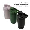 Shaker Vaso Proteina Lhotse  Acero Inoxidable NutriCore 500ml Verde