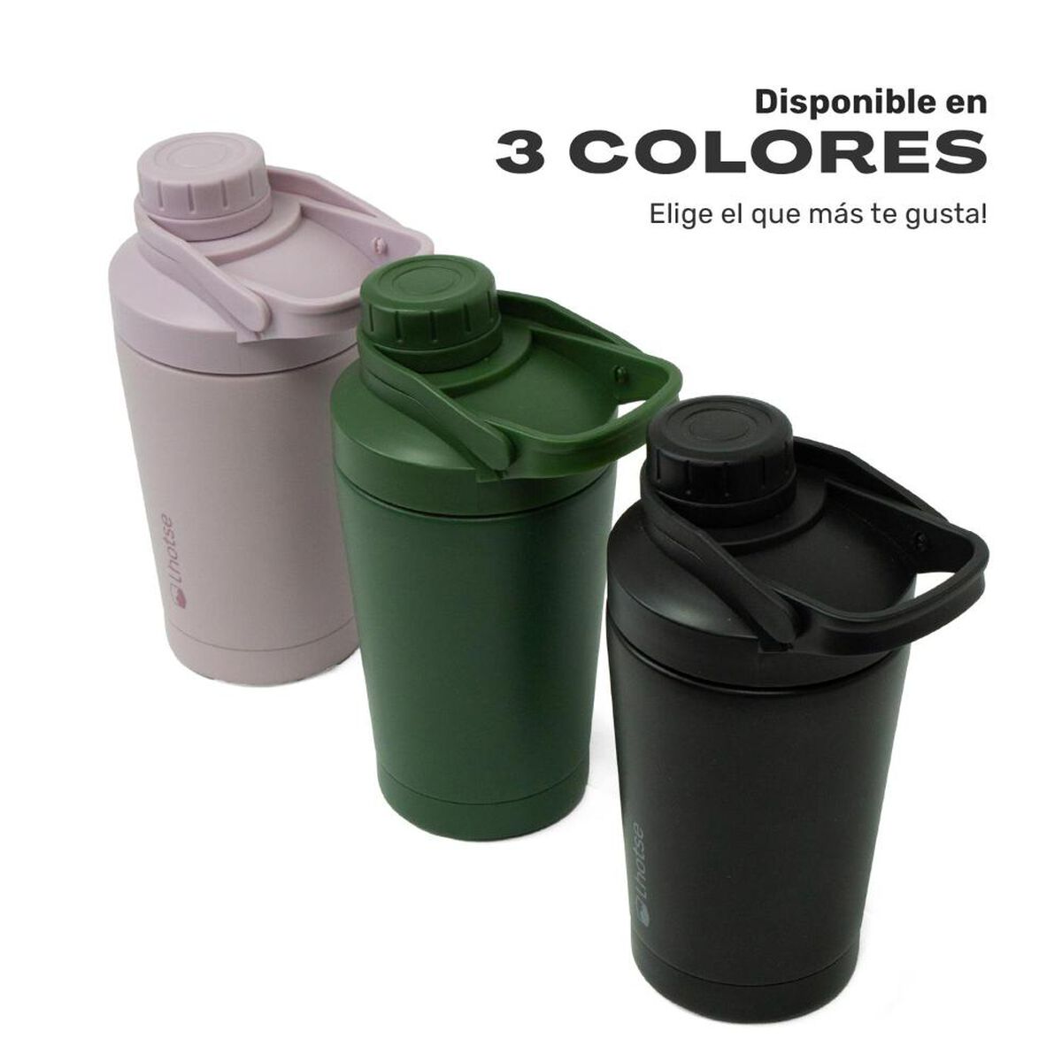 Shaker Vaso Proteina Lhotse  Acero Inoxidable NutriCore 500ml Verde