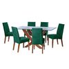 Juego de Comedor Latam Home Alicante 6 Sillas Verde