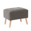 Pouf Latam Home Niza Lino Gris Oscuro