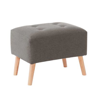 Pouf Latam Home Niza Lino Gris Oscuro