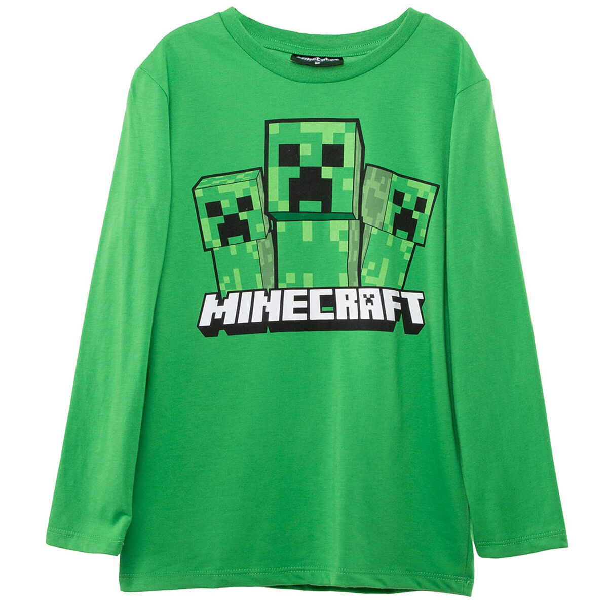 Polera Manga Larga Niño Minecraft