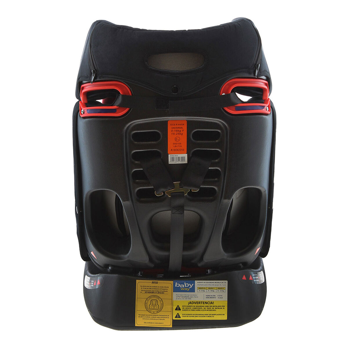 Butaca de Auto Baby Way Reclinable Bw-742 Negra/Bco
