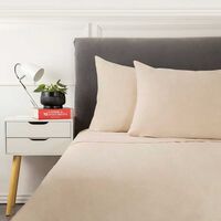 Juego de Sábanas Casanova 144 Hilos 1.5 Plazas Lisa Crudo, Gris, Pale, Rosa, Verde