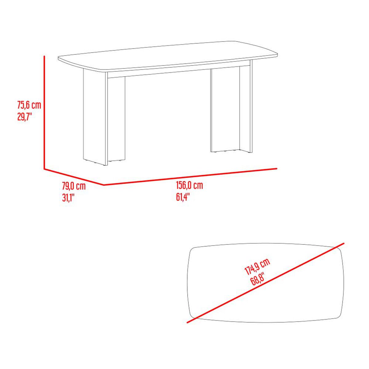 Mesa de Comedor Tuhome Bangkok 4 Personas Fresno Europeo