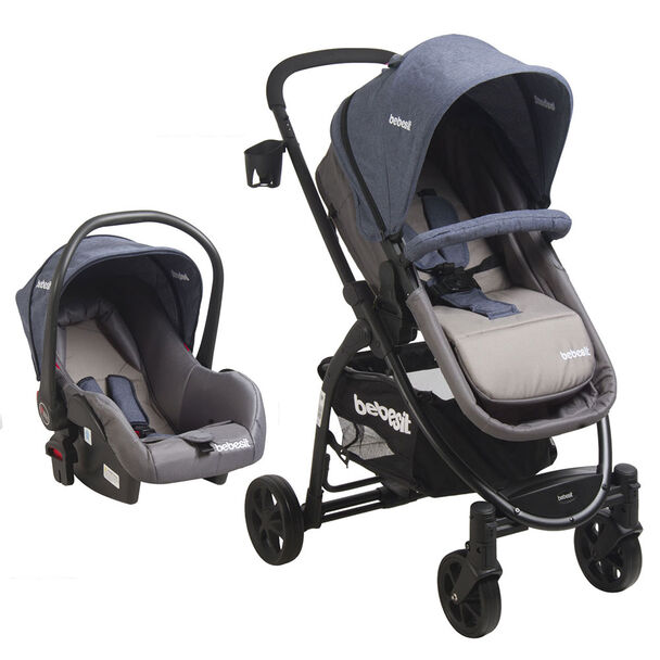 Coche Cuna Travel System Bebe Fénix Azul Bebesit