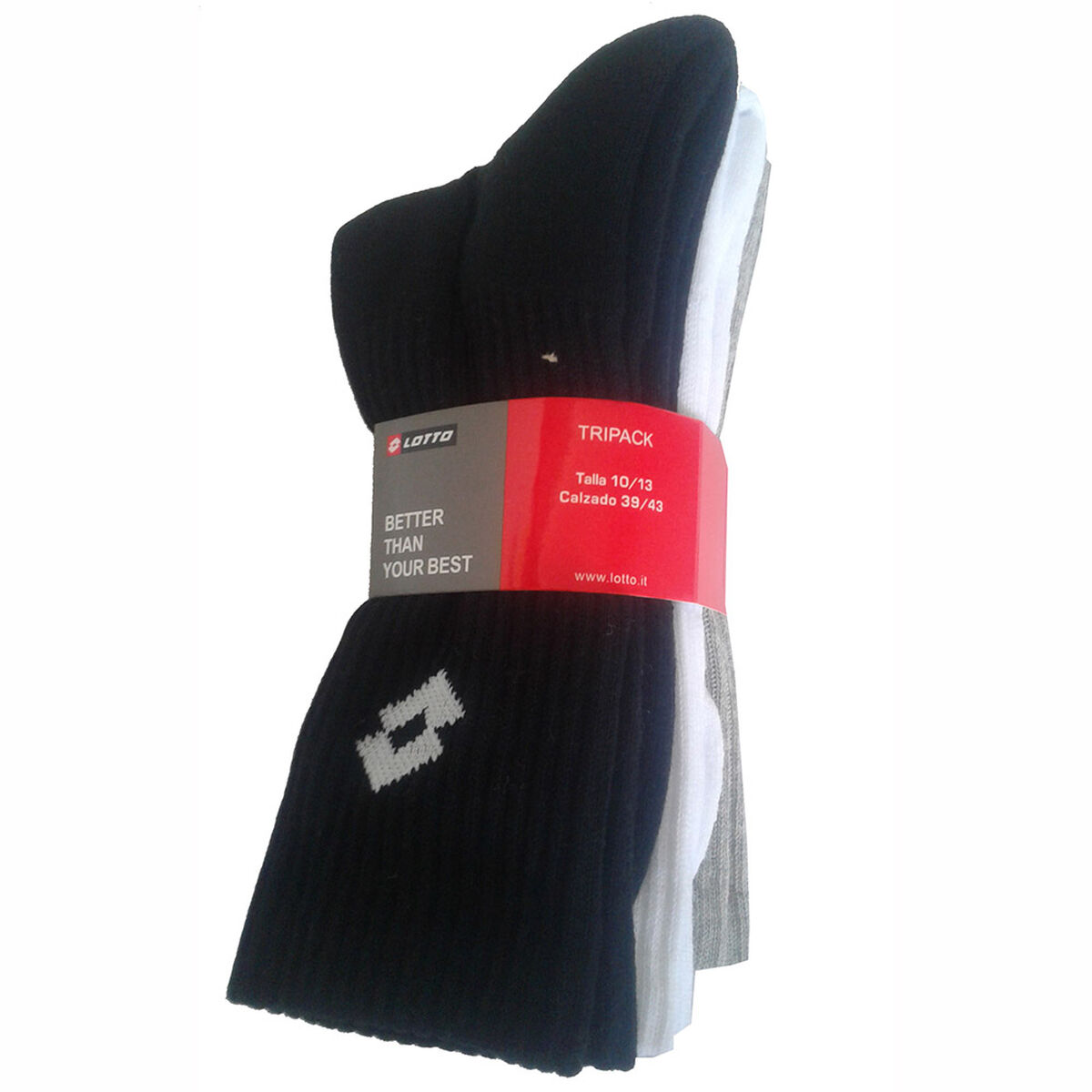 Tripack Calcetas Hombre Lotto