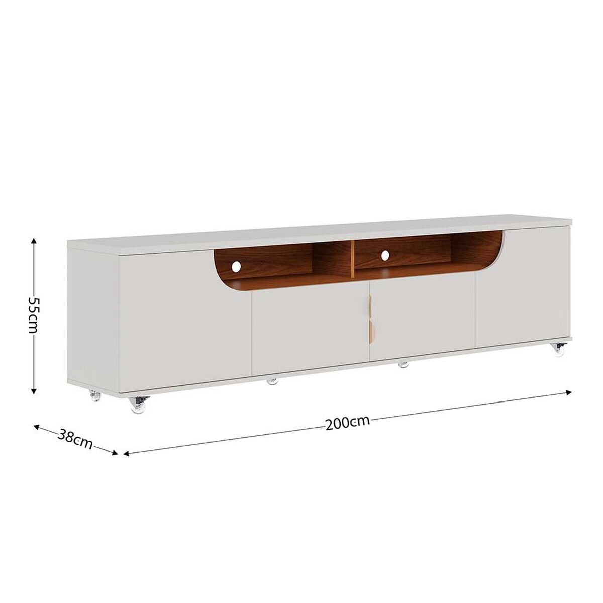 Rack Di Poretti Santorini 75" Blanco
