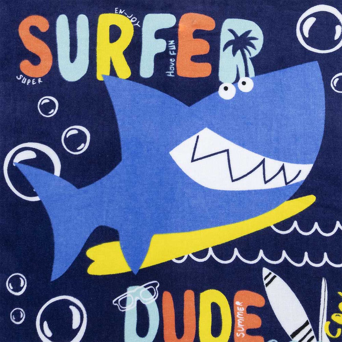 Toalla de Playa Infantil con Capucha Casanova Kids Shark 60 x 120 cm