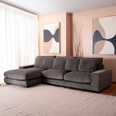 Imagen 1 del producto Sofá Seccional Daniels KM991LGR 4 Cuerpos Café