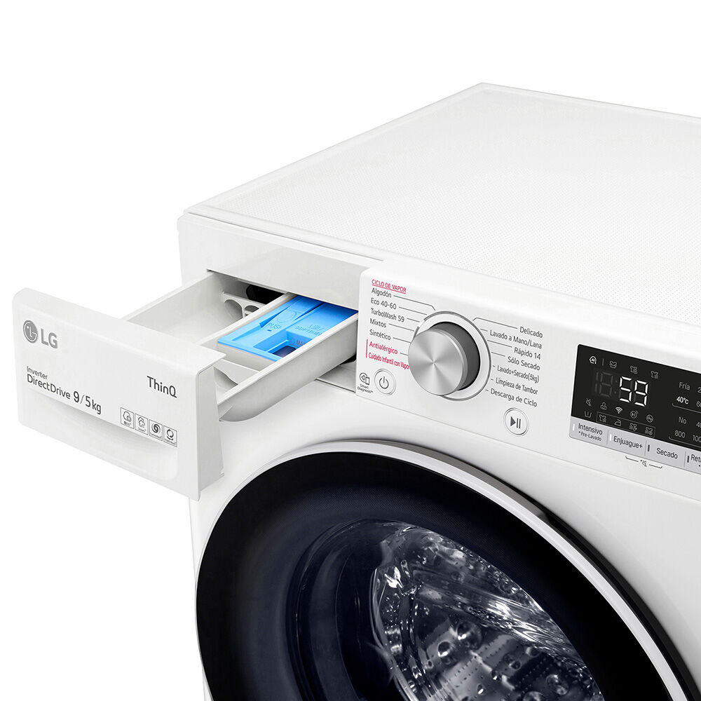 LG WD9WVC4S6 9/5 kg Blanco, foto 5