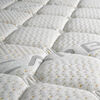 Cama Europea Celta Base Dividida 2 Plazas Carbono + Respaldo + 2 Veladores Alba White