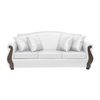 Juego de Living Innovamuebles New Bugambilia PU Sofá 3 Cuerpos + Sofá 2 Cuerpos + Butaca 1 Cuerpo 1 Cuerpo Blanco 