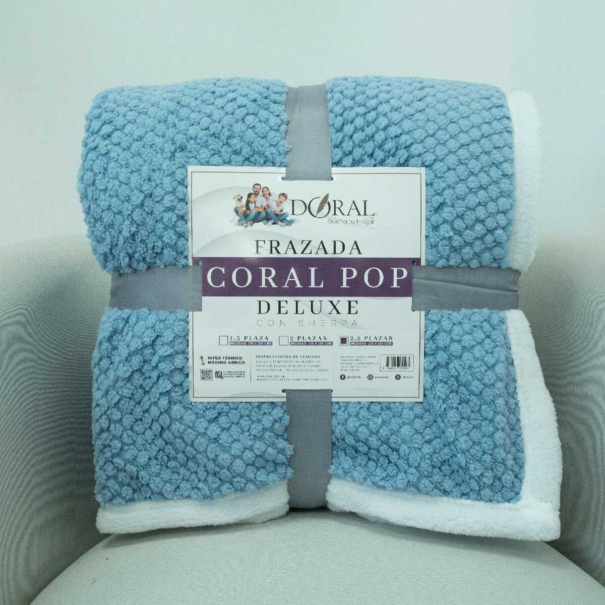 Frazada Doral King Coral Pop Dise&ntilde;os Dise&ntilde;o 5