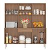 Mueble de Cocina Vekkahome Emi 1 Cajón 12 Puertas Café