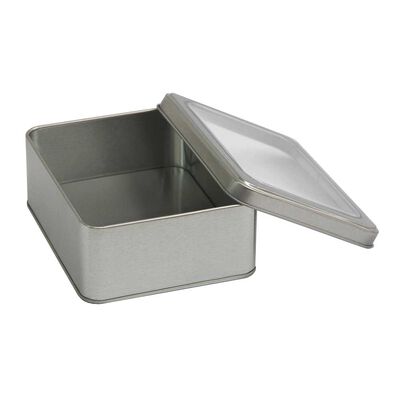 Imagen 1 del producto Lata Decorativa Metal Vgo 13 x 11 cm Plateado