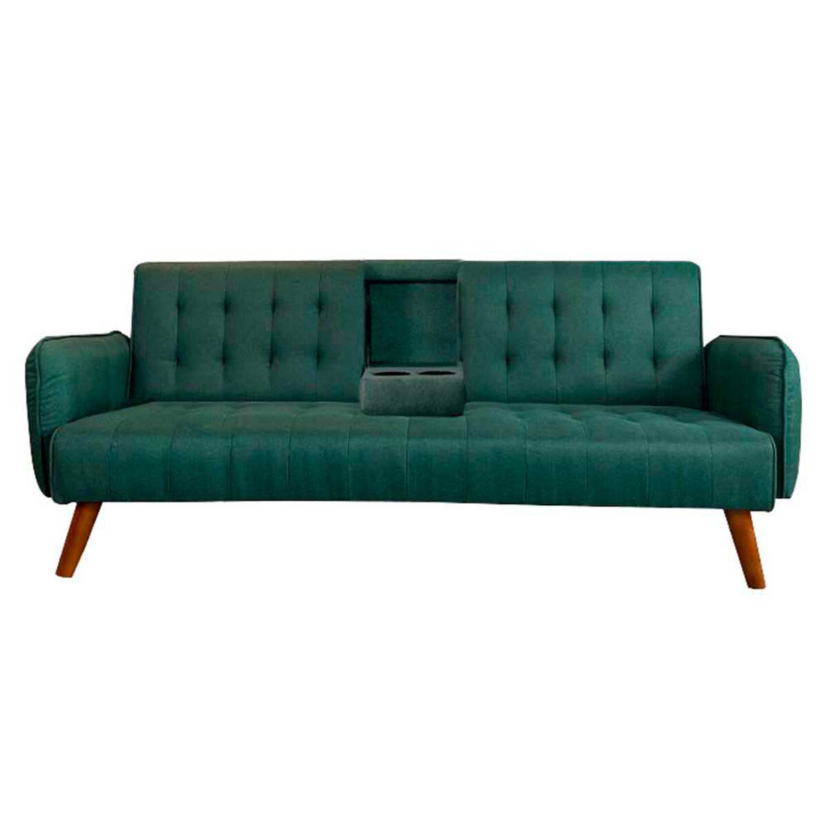 Combo Camarote Casanova 216 Dd 1 Plaza Capuccino + Celta Pack 2 Colchones 1 Plaza Evolution 190x90CM + Pack Almohadas Celta Imperial Soft Blanco 65 x 45 cm + Sof&aacute; Cama Casanova Renata 3 cuerpos Verde Piedra