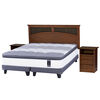 Cama Europea 2 Plazas Titanium New + Set Castell