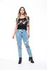 Polera Manga Corta Mujer Rock Caviar