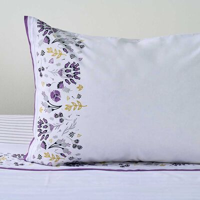 Imagen 2 del producto Juego de Sábanas American Family 1 Plaza 144 Hilos Adel Gris