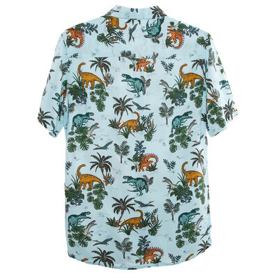 Imagen 2 del producto Camisa Manga Corta Estampada de Algodón Niño Cutback Light Blue