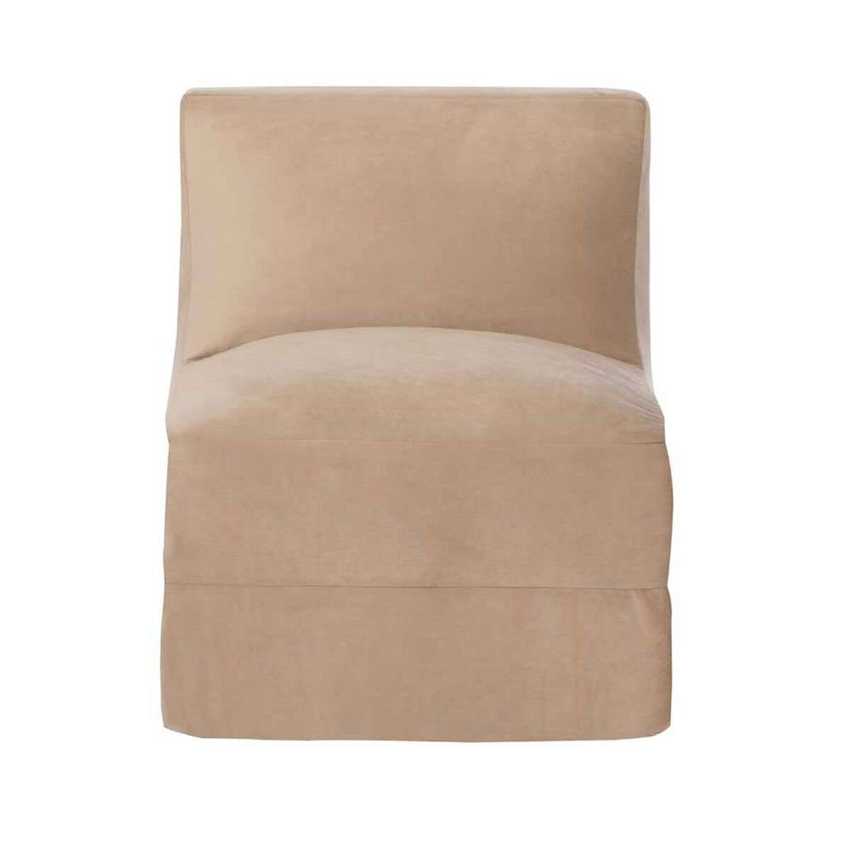 Sof&aacute; Cama Latam Home Velvet Bari 1 Cuerpo Beige