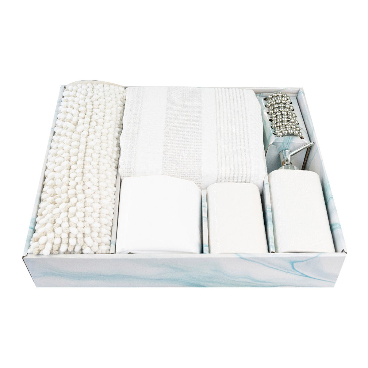Set de Ba&ntilde;o Doral Sofia 17 Piezas Beige