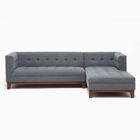 Sofá Seccional Derecho Spazzio Munich 4 Cuerpos Gris