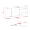 Mueble de Cocina TuHome Gina 2 Puertas Blanco Wengue