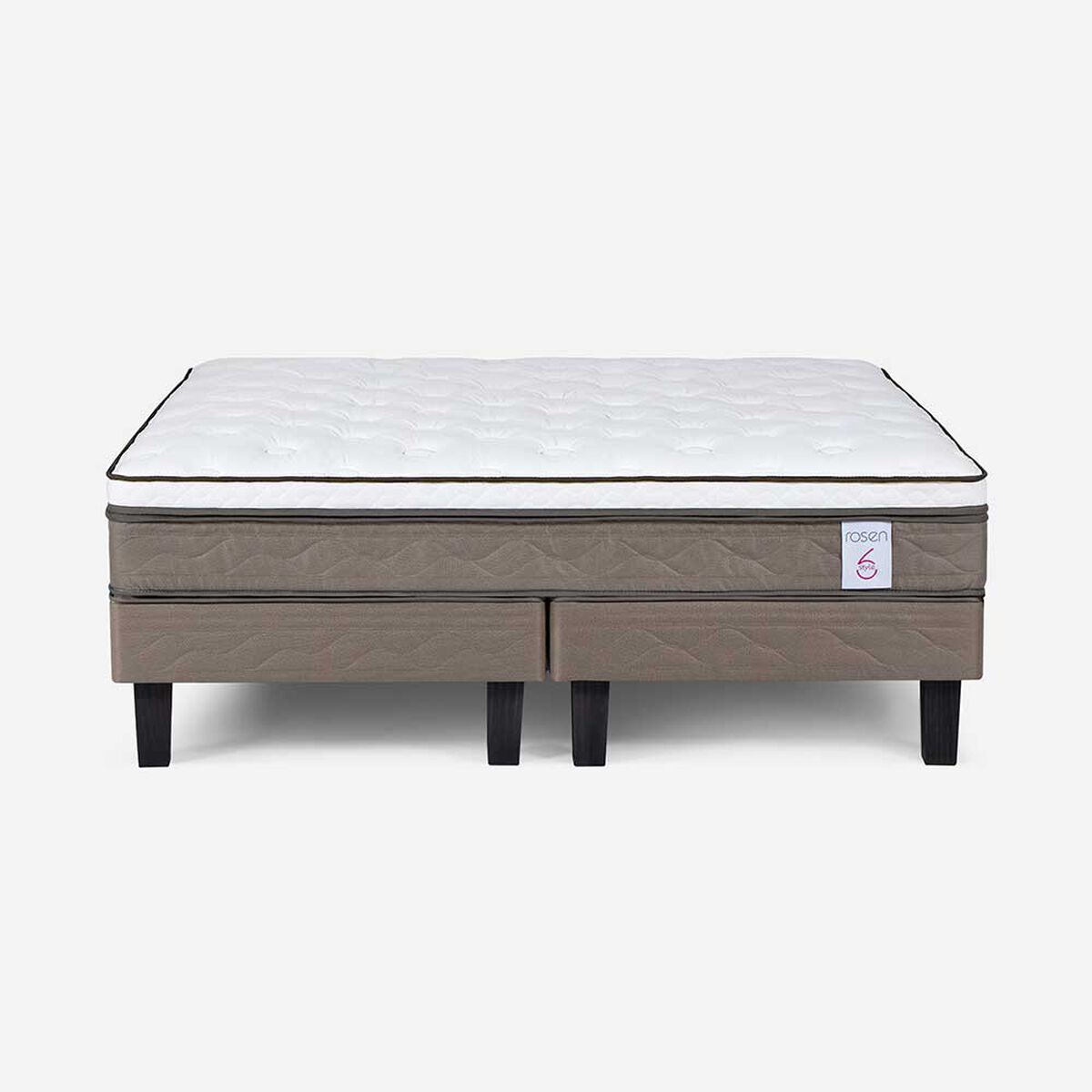 Cama Europea Rosen Base Dividida 2 Plazas New Style 6