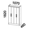 Clóset Roca Ámbar Canela 4 Puertas