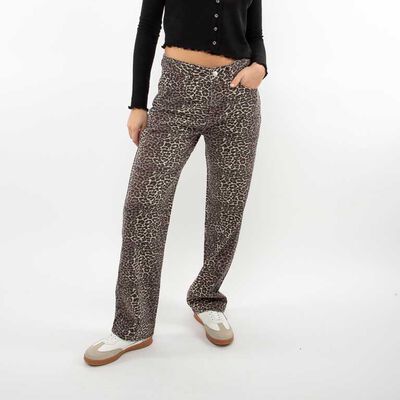 Jeans Indigo Animal Print Recto Mujer Icono