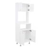 Mueble para Microondas Tuhome Kitchen 54 4 Puertas Blanco